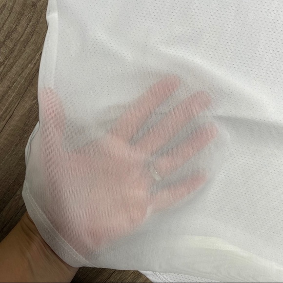 Fabletics Trisha Medium White Mesh Panel Tank Top - Picture 5 of 5